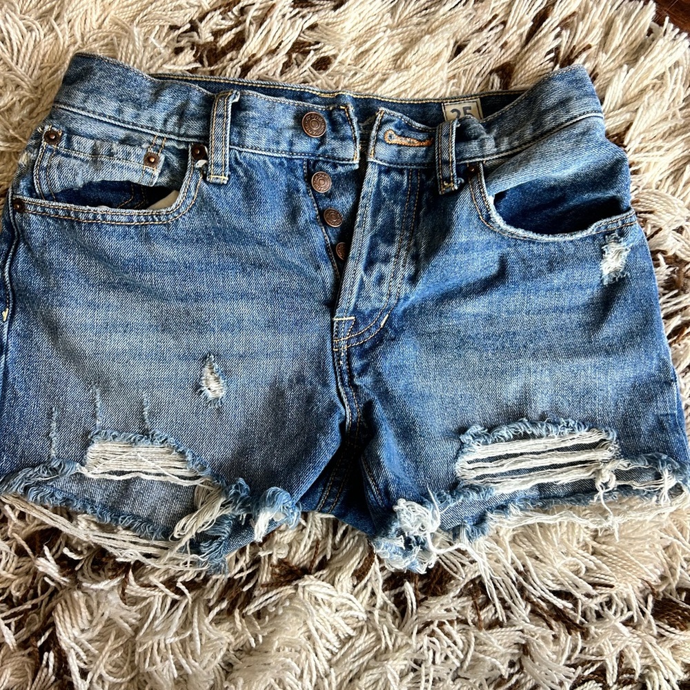 Free People denim shorts